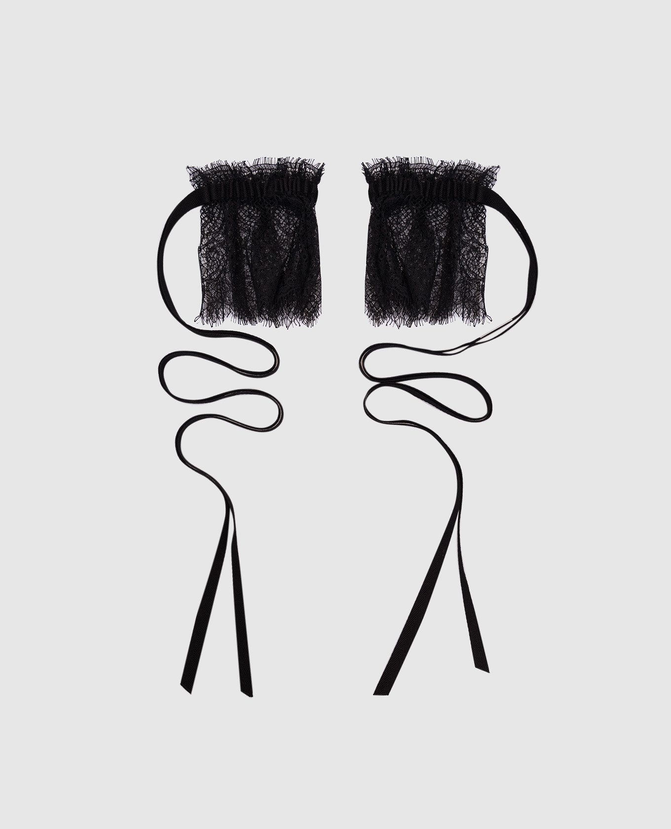 

Black Kepu Lace Cuffs Ann Demeulemeester