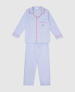 Story Loris Children's blue striped pajamas 1749156