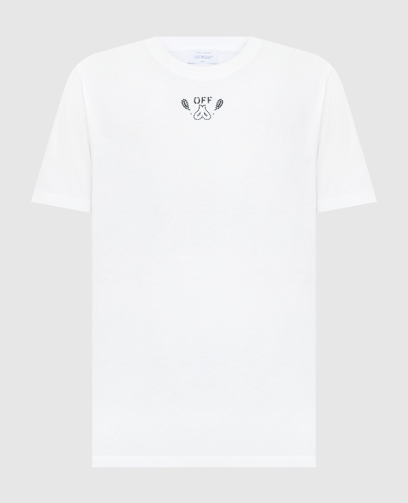 White t-shirt with embroidery off-white