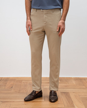 Marco Pescarolo Beige silk pants EVO5107