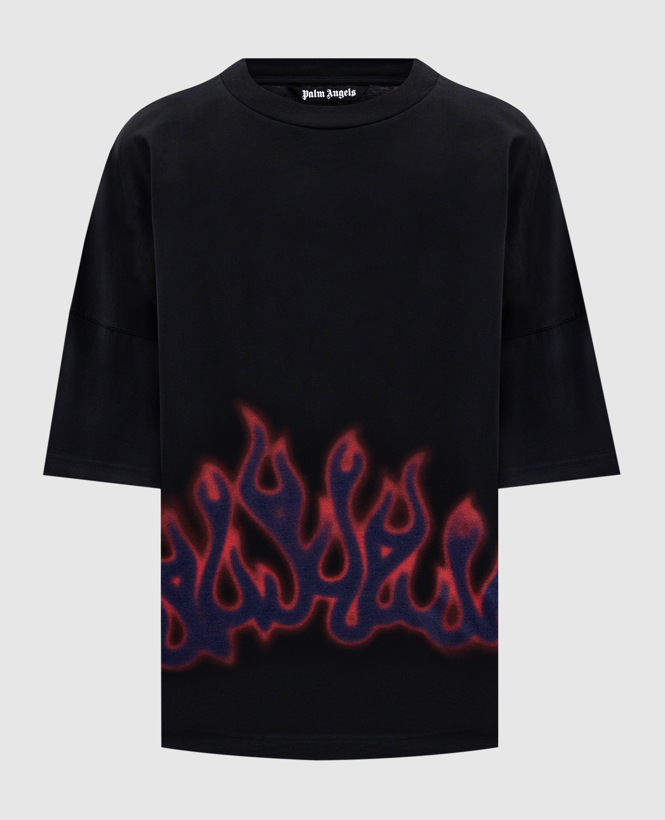 Black Flames T-shirt Palm Angels