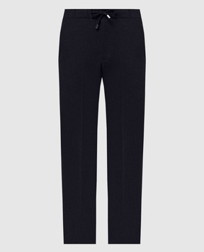 Enrico Mandelli Blue pants made of wool GYMP024442