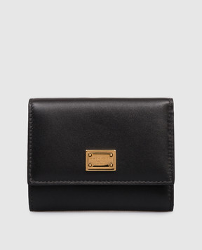 Dolce&Gabbana Black leather wallet with logo BI0770A9S25