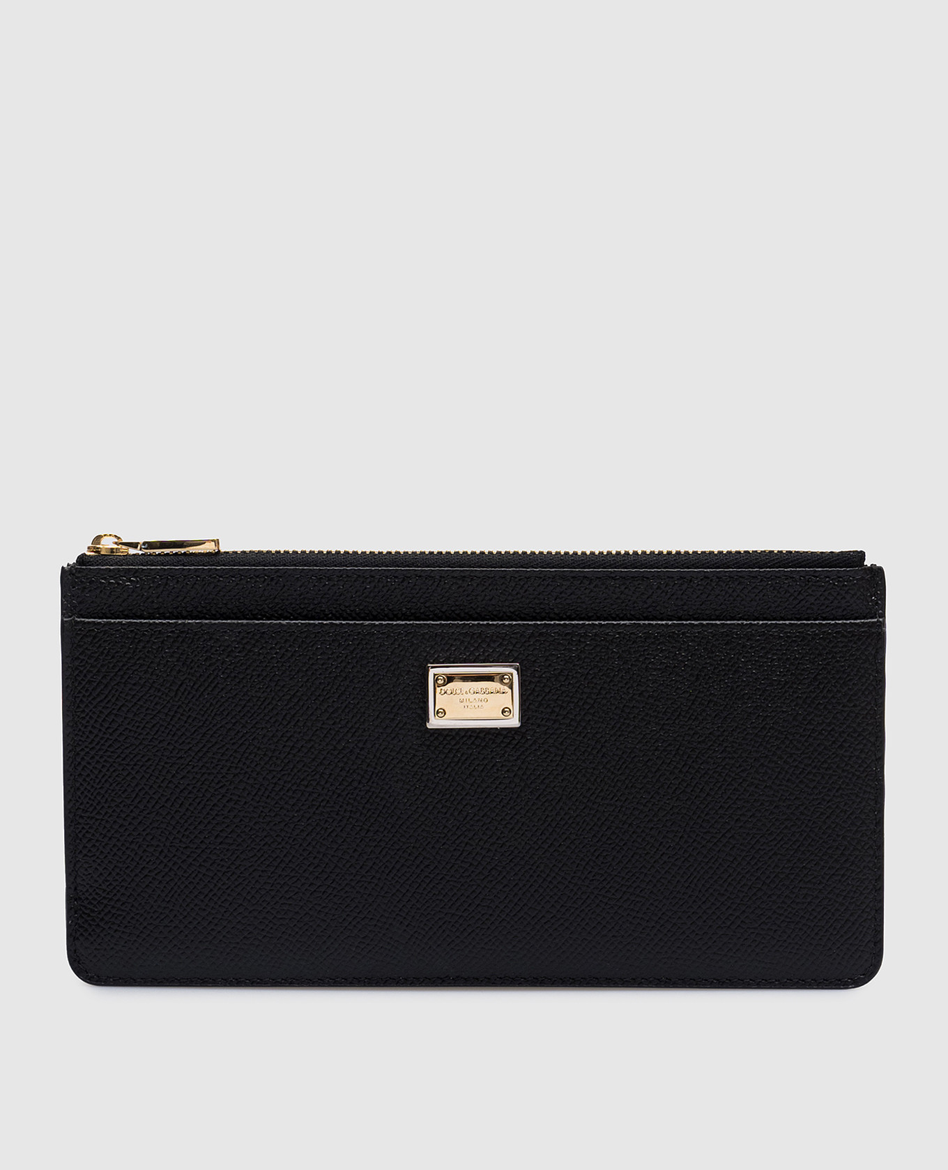 

Black leather wallet with logo Dolce&Gabbana