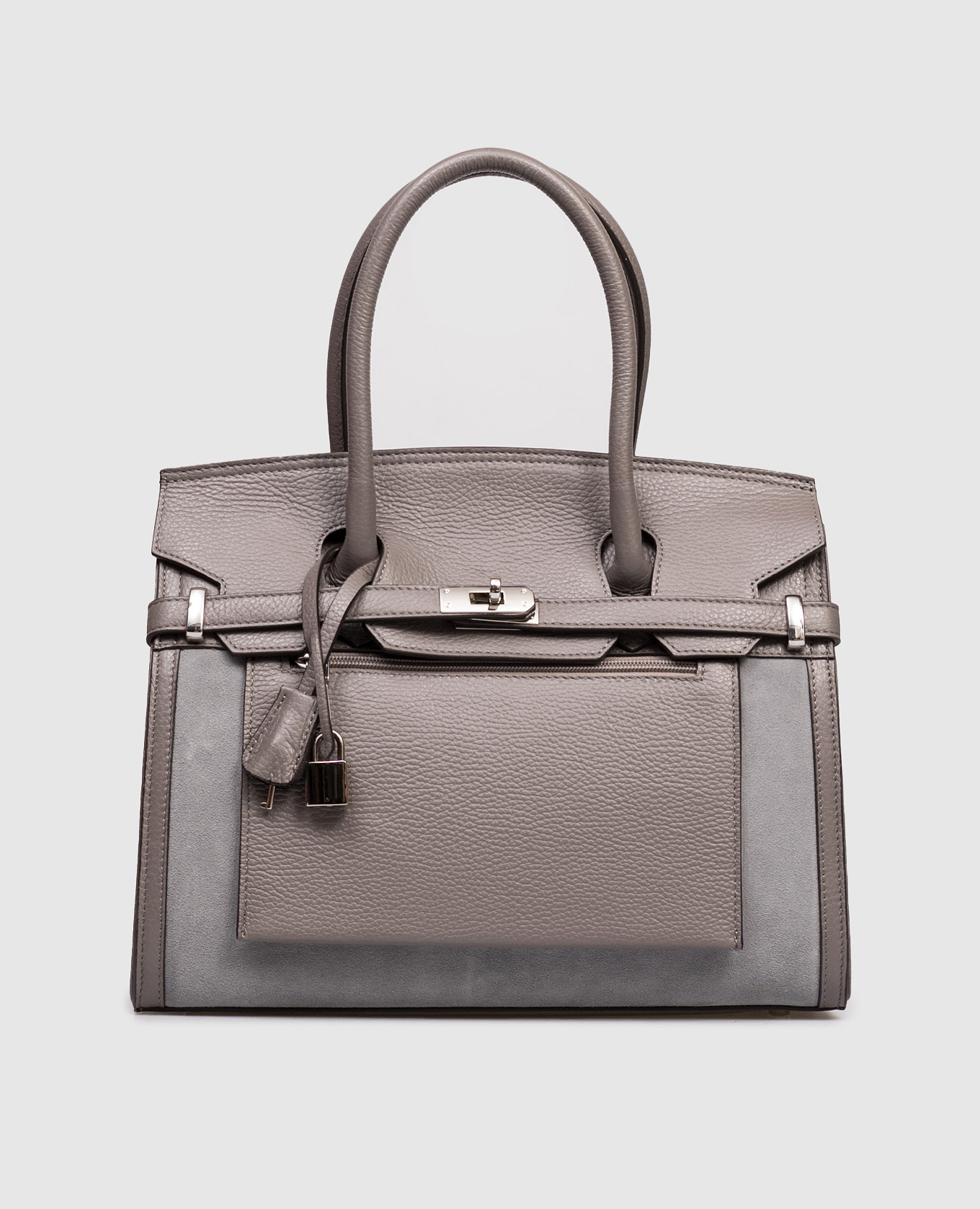 

Gray combination trapezoid bag Gianni Notaro, Grey