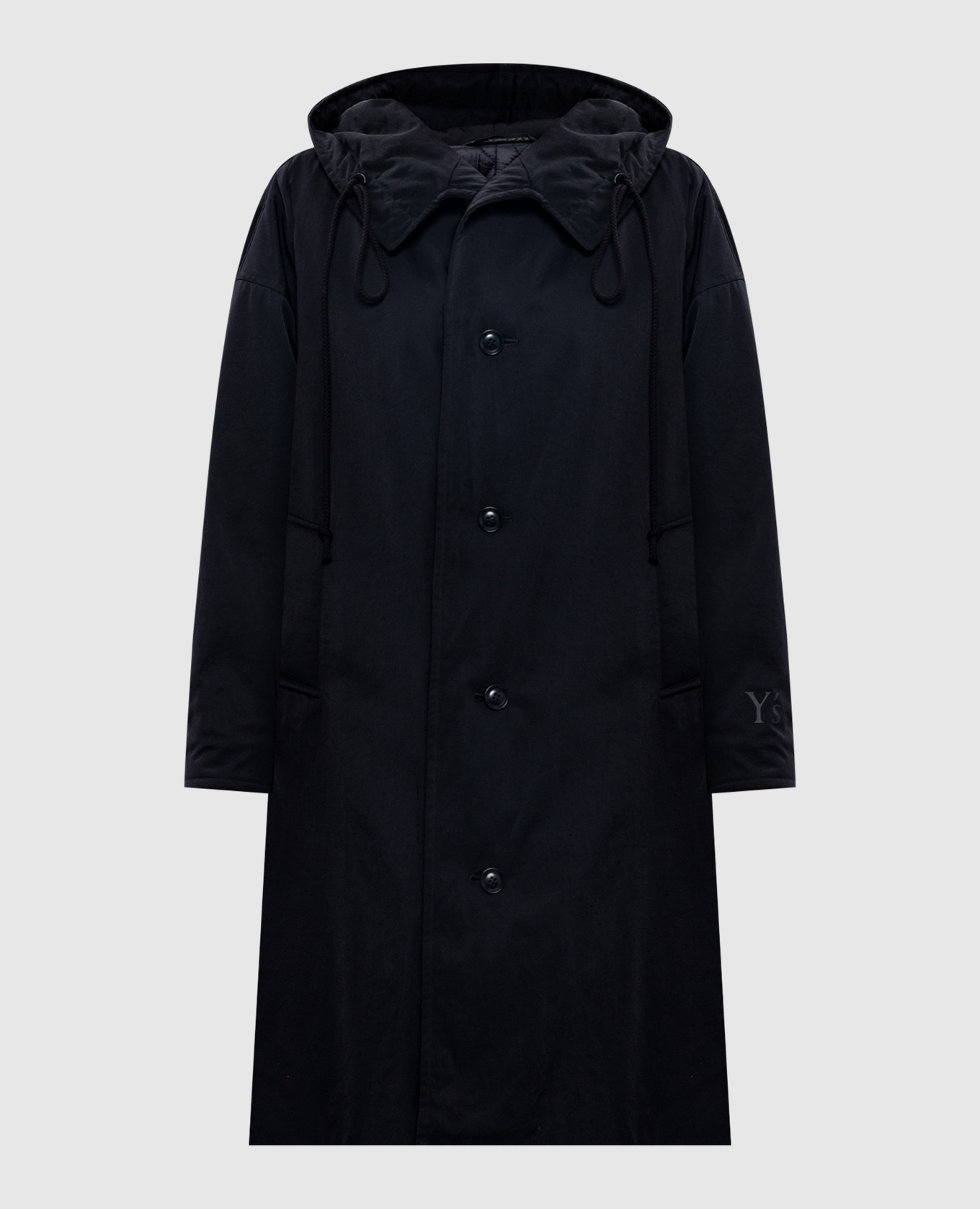 

Black raincoat with logo Y` Yamamoto