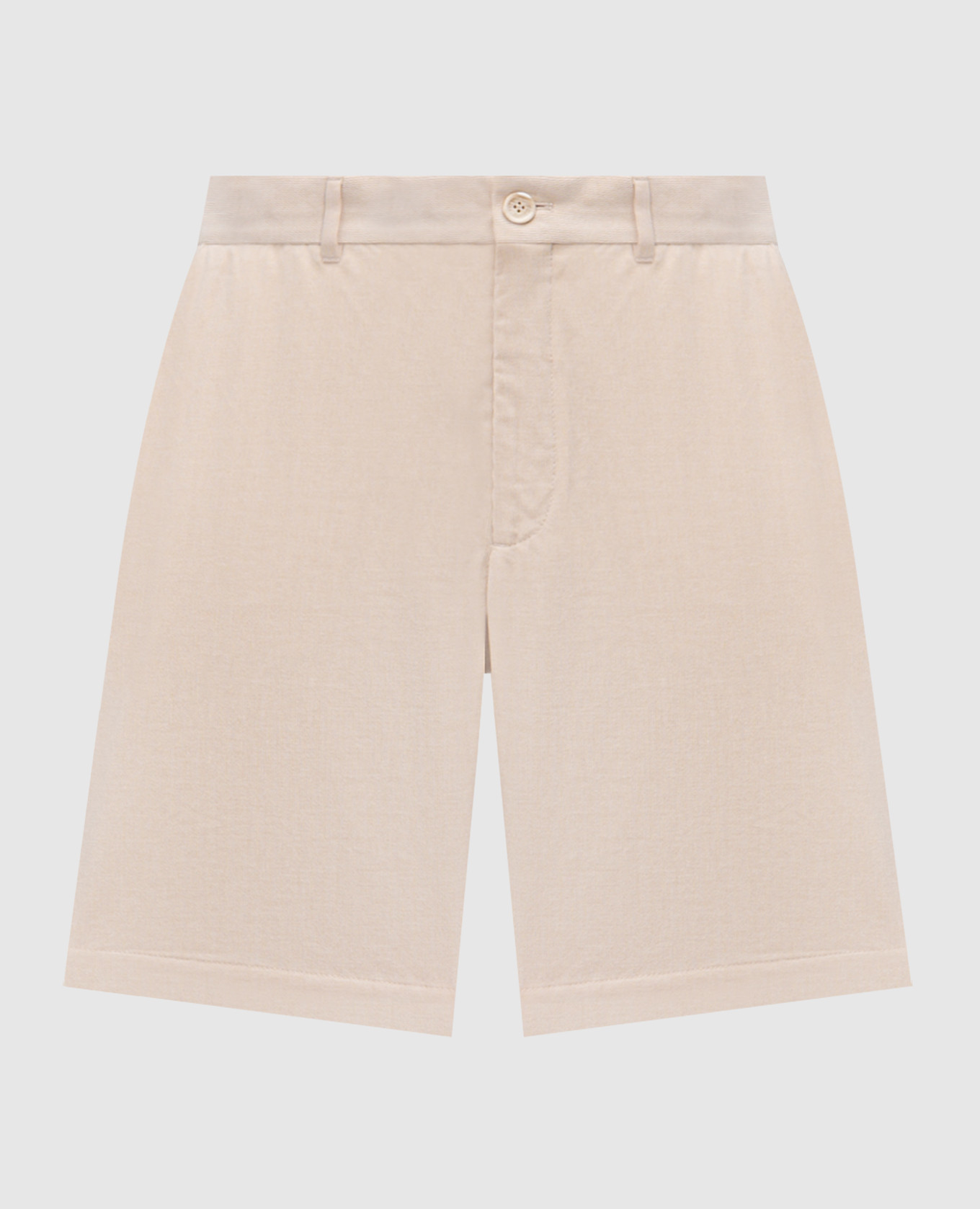 Beige corduroy shorts Brunello Cucinelli