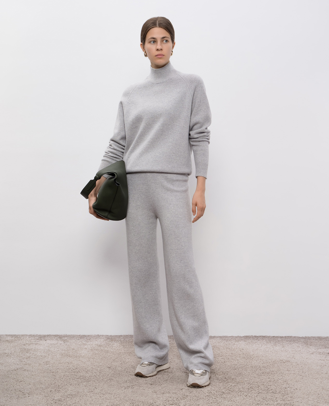 

Gray wool and cashmere pants Peserico, Grey