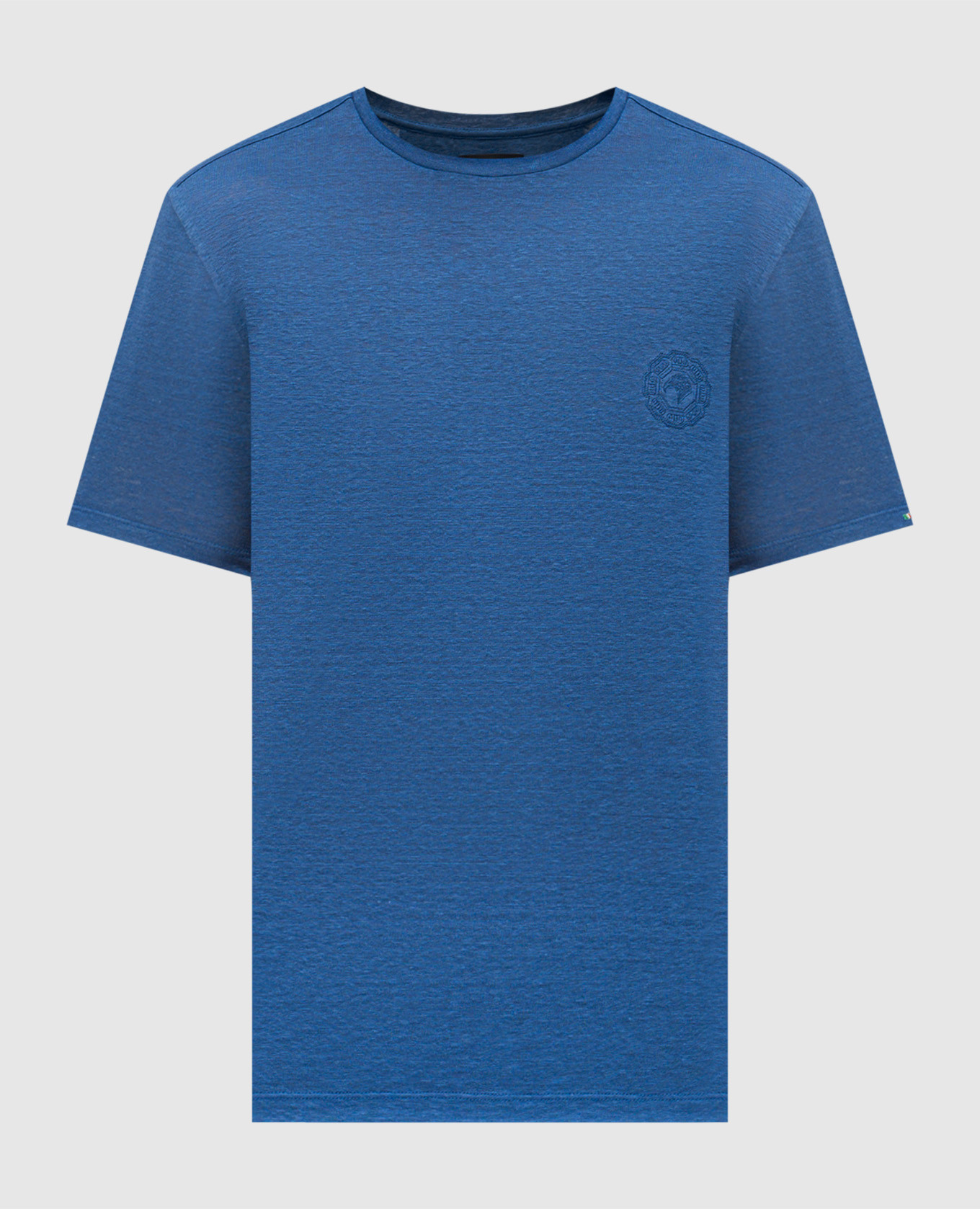 Blue linen T-shirt Stefano Ricci