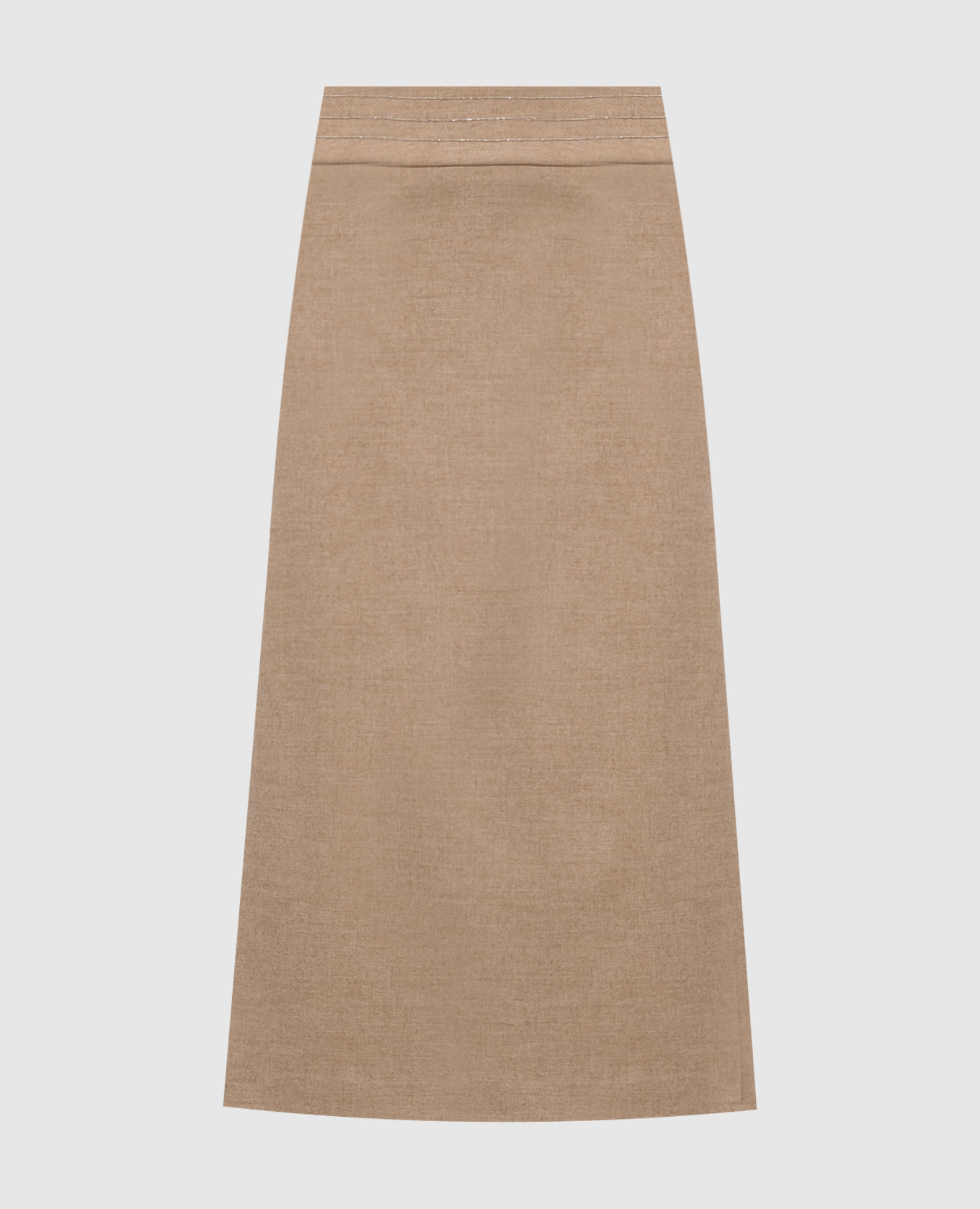 

Beige skirt with wool on the smell Peserico