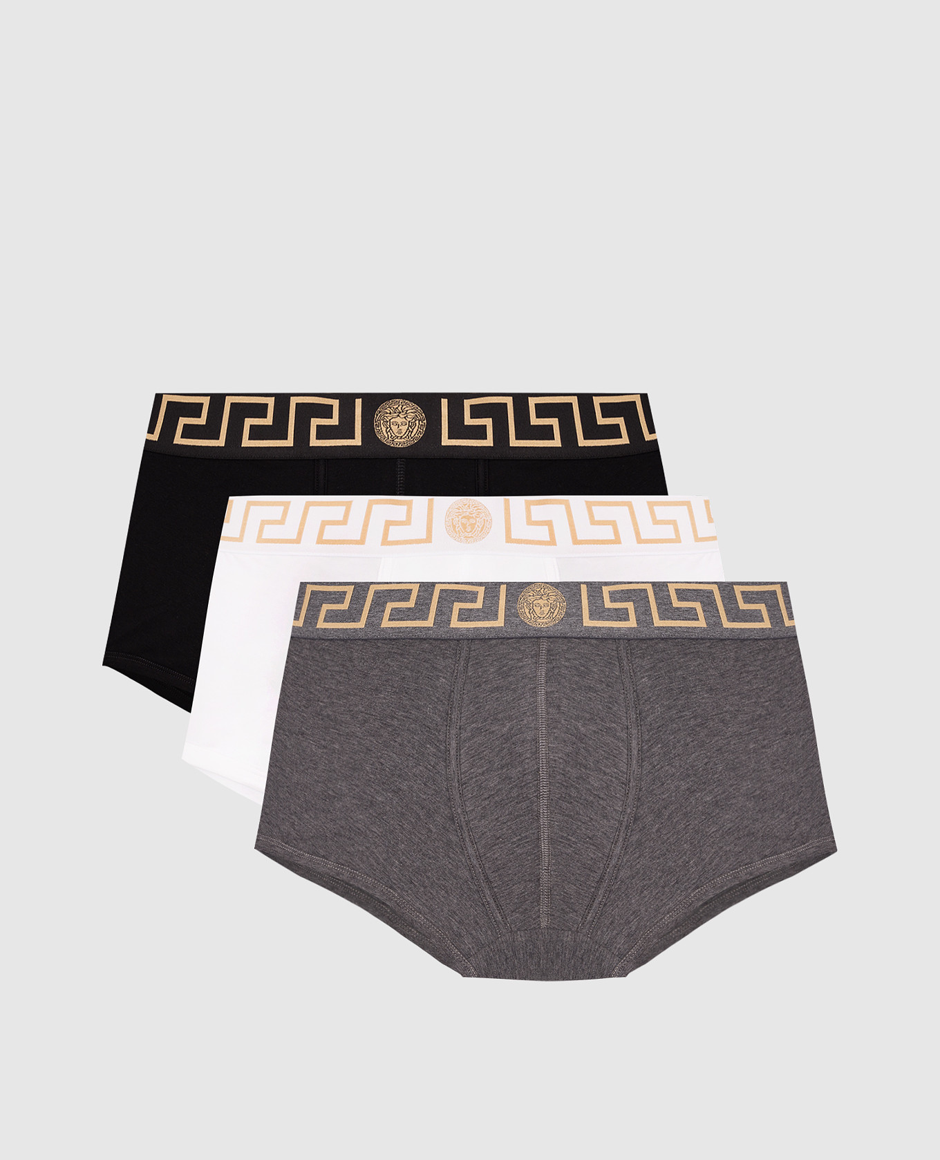 Set of boxer briefs with logo pattern