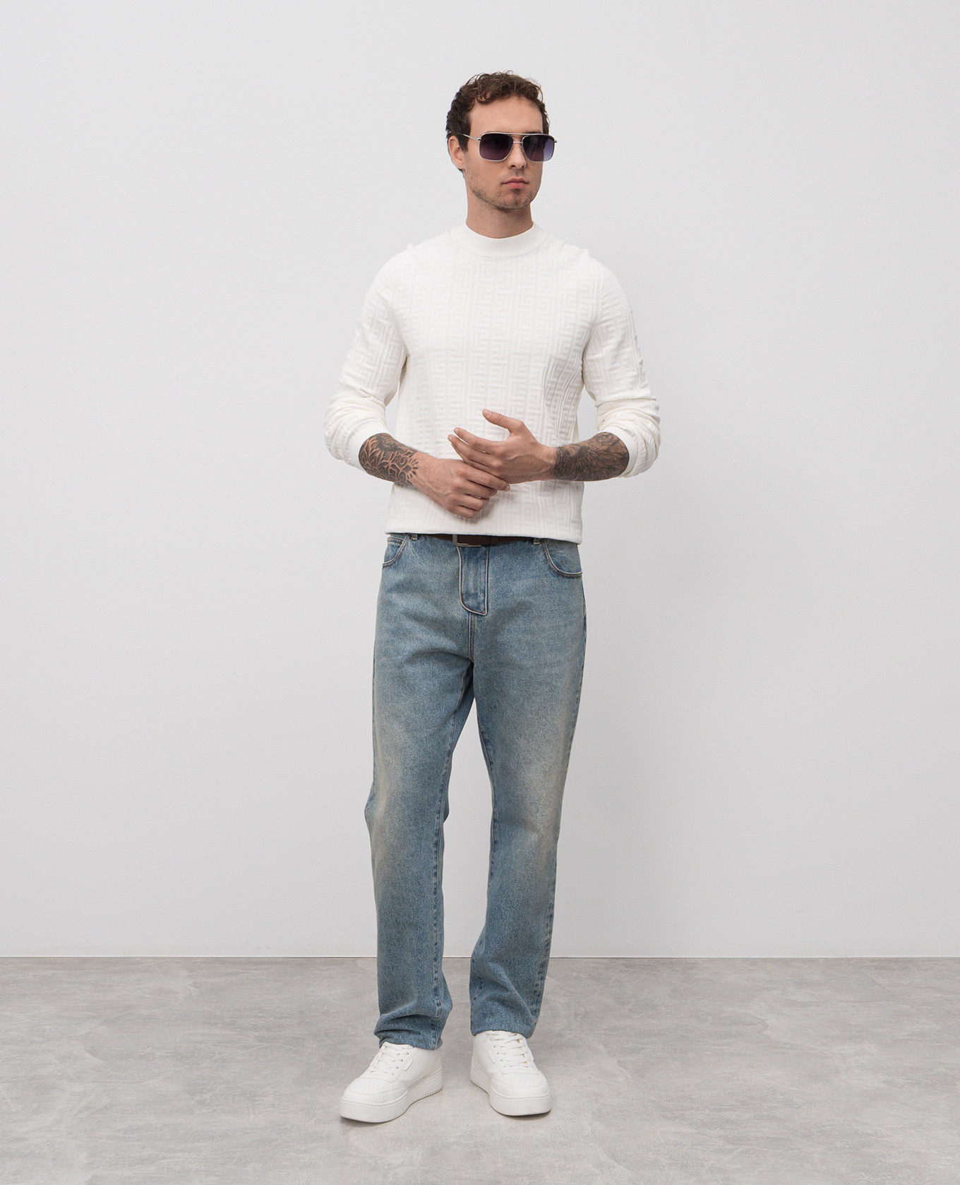 White jumper PB Labyrinth Balmain 2