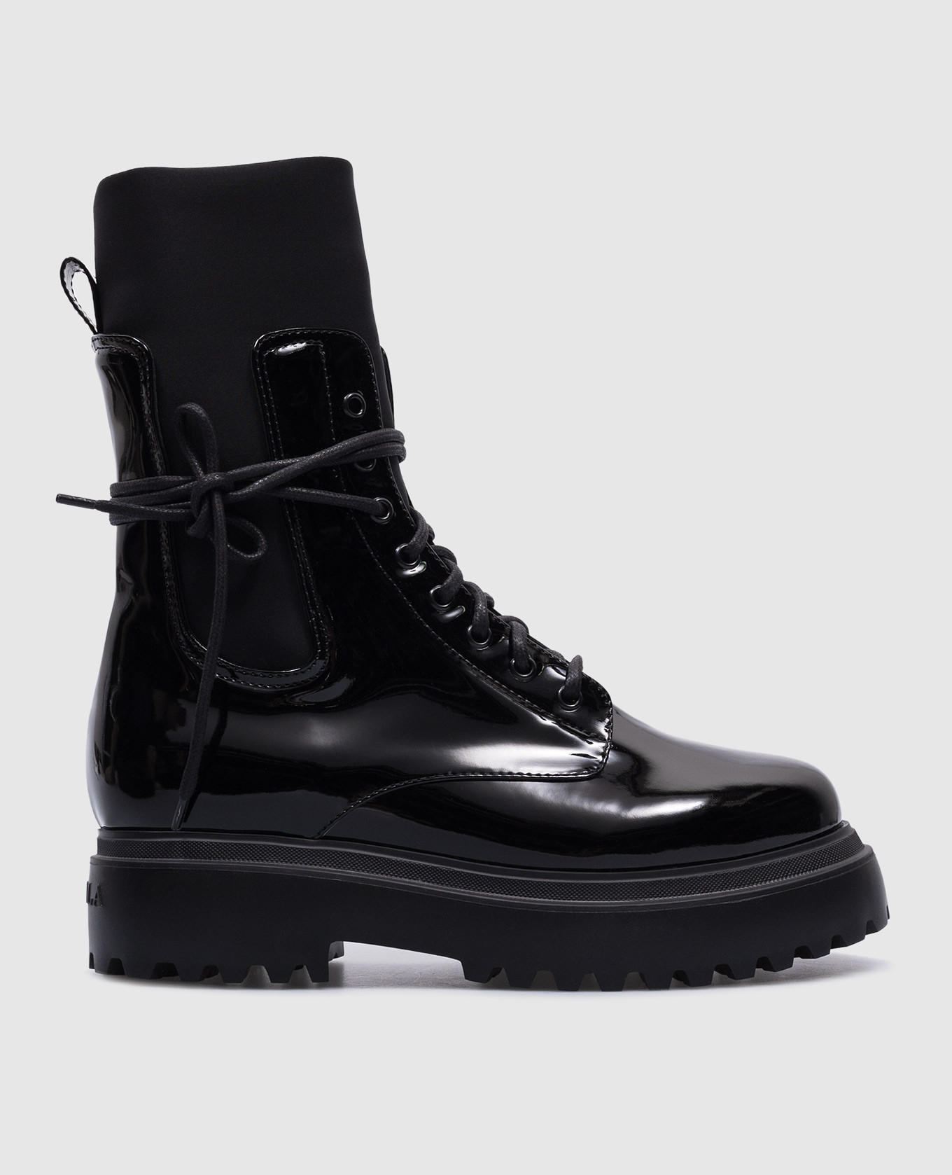 

Renger black combination boots Le Silla