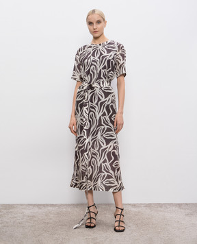 Brunello Cucinelli Printed silk dress MP941A5377