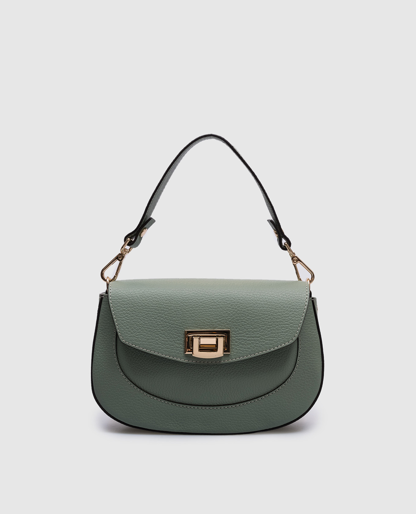 

Green leather messenger bag Gianni Notaro