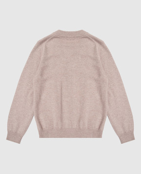 Brunello Cucinelli Children's beige cashmere cardigan B22M10016B