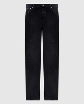 Off-White Black jeans with a vintage effect OMYA18LS25DEN002