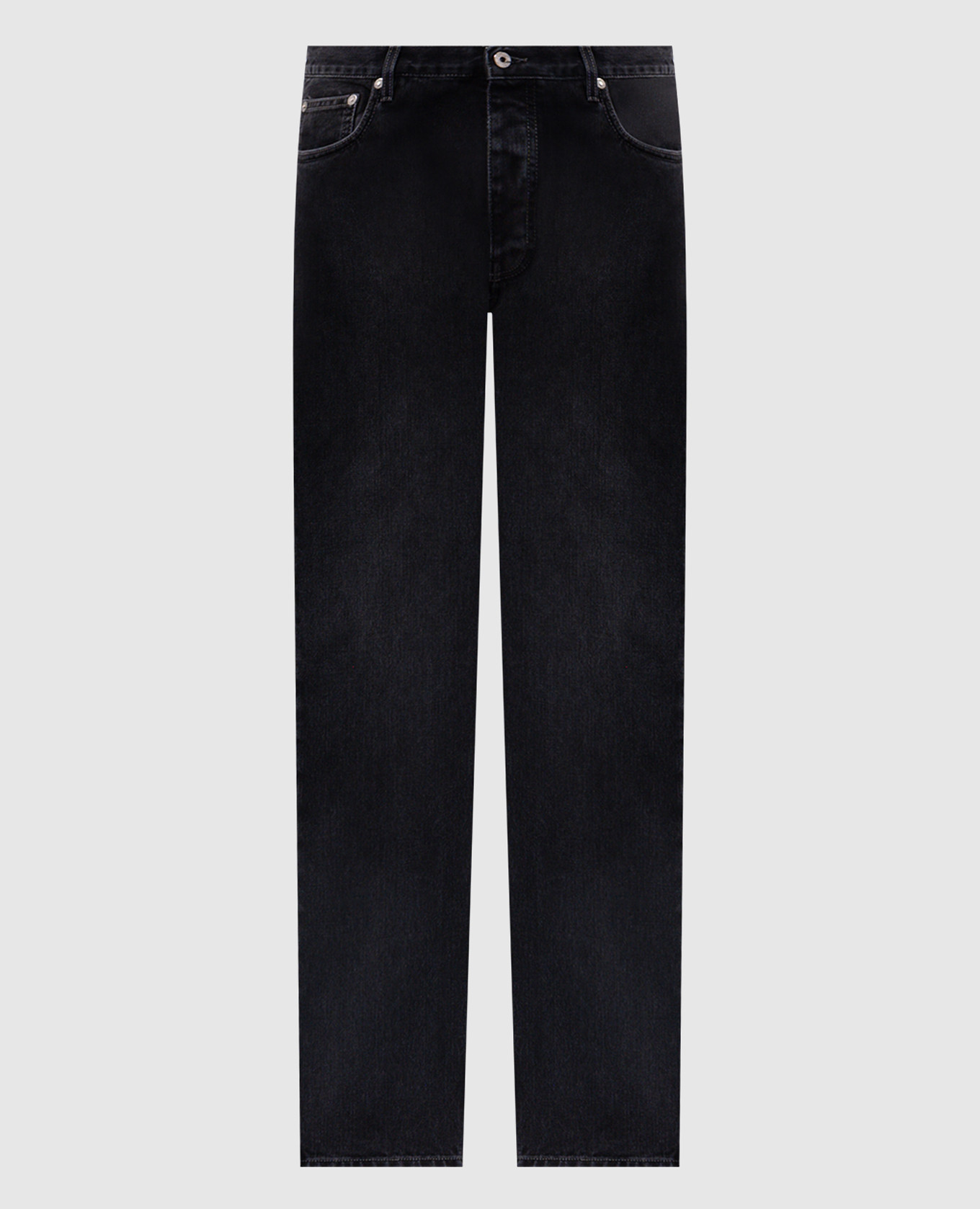 Black jeans with a vintage effect Off-White