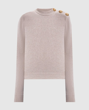 Balmain Beige wool and cashmere sweater FF1KD095KI87