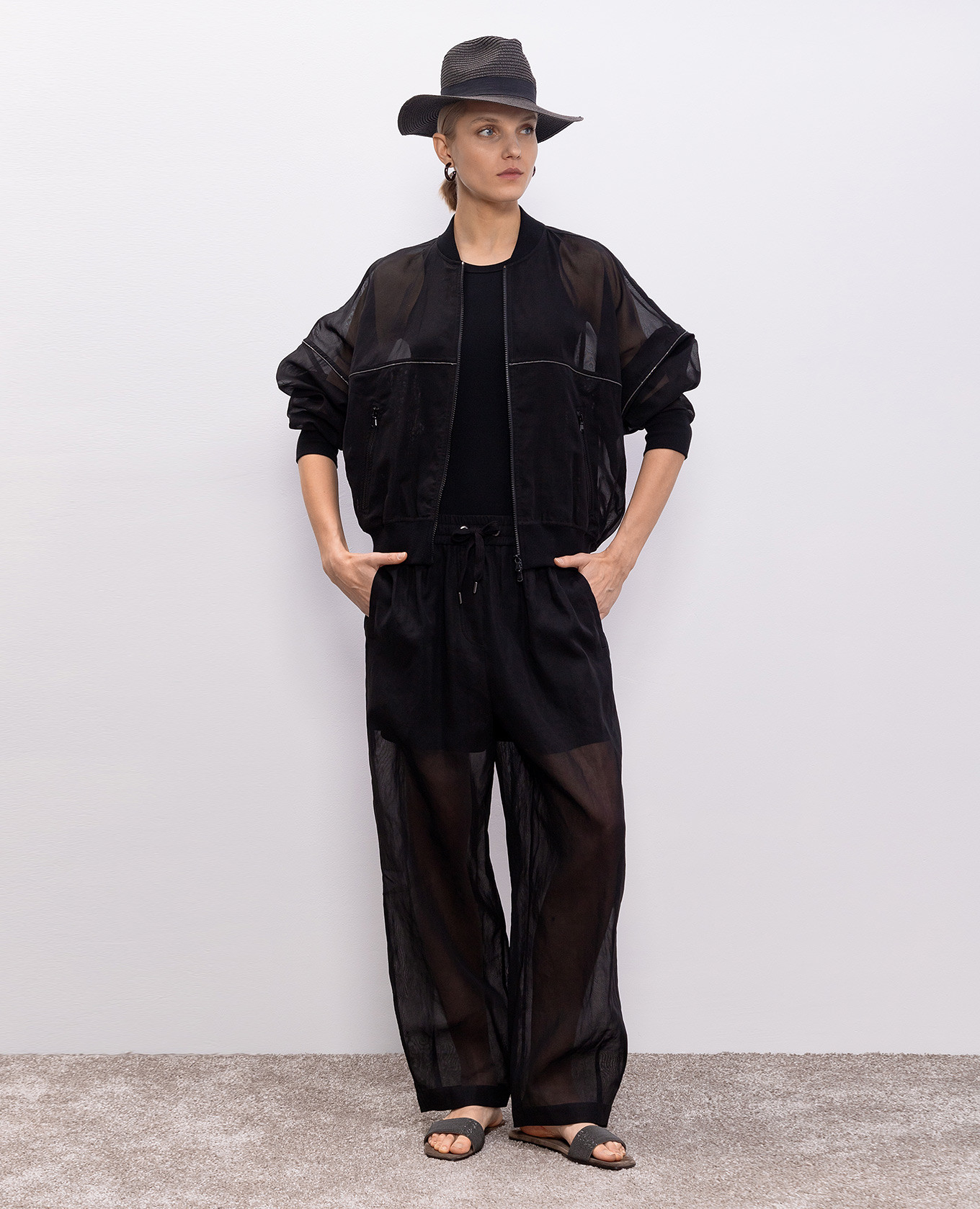 

Black ribbed top Brunello Cucinelli