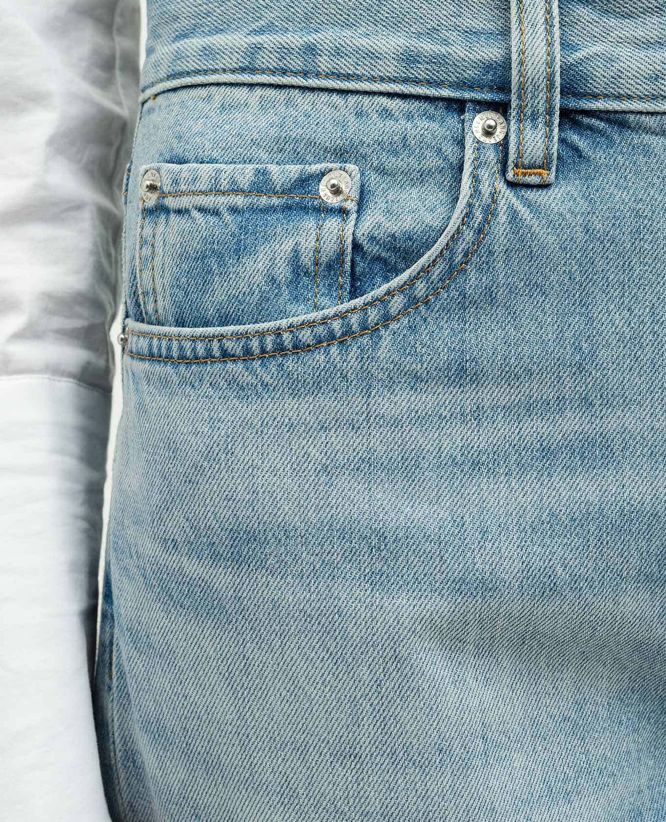 

Blue jeans with a distressed effect Helmut Lang, Light blue