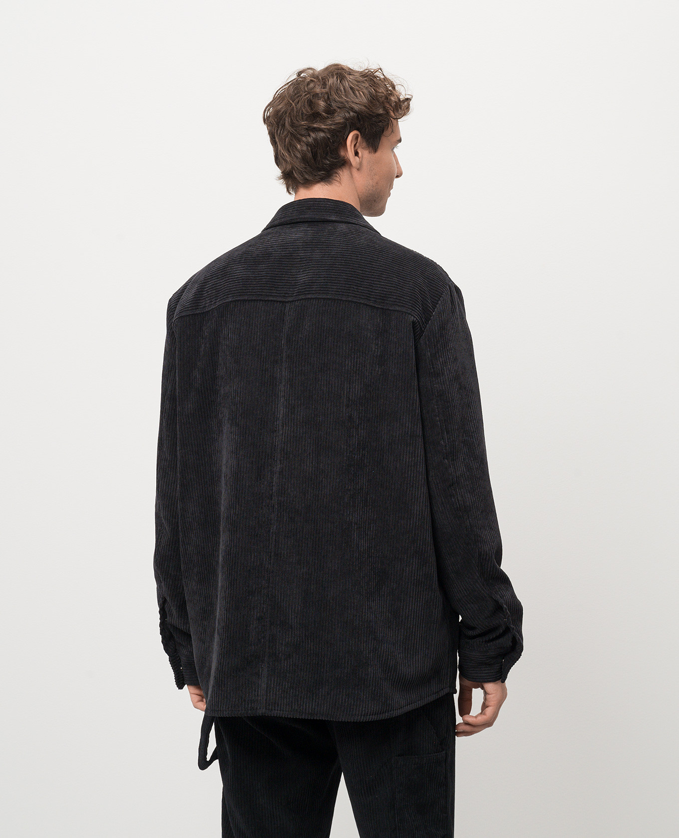 

Black corduroy jacket with logo patch Dolce&Gabbana