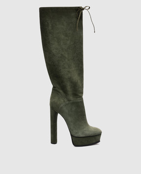 Casadei Green suede boots 1S739E140RENN