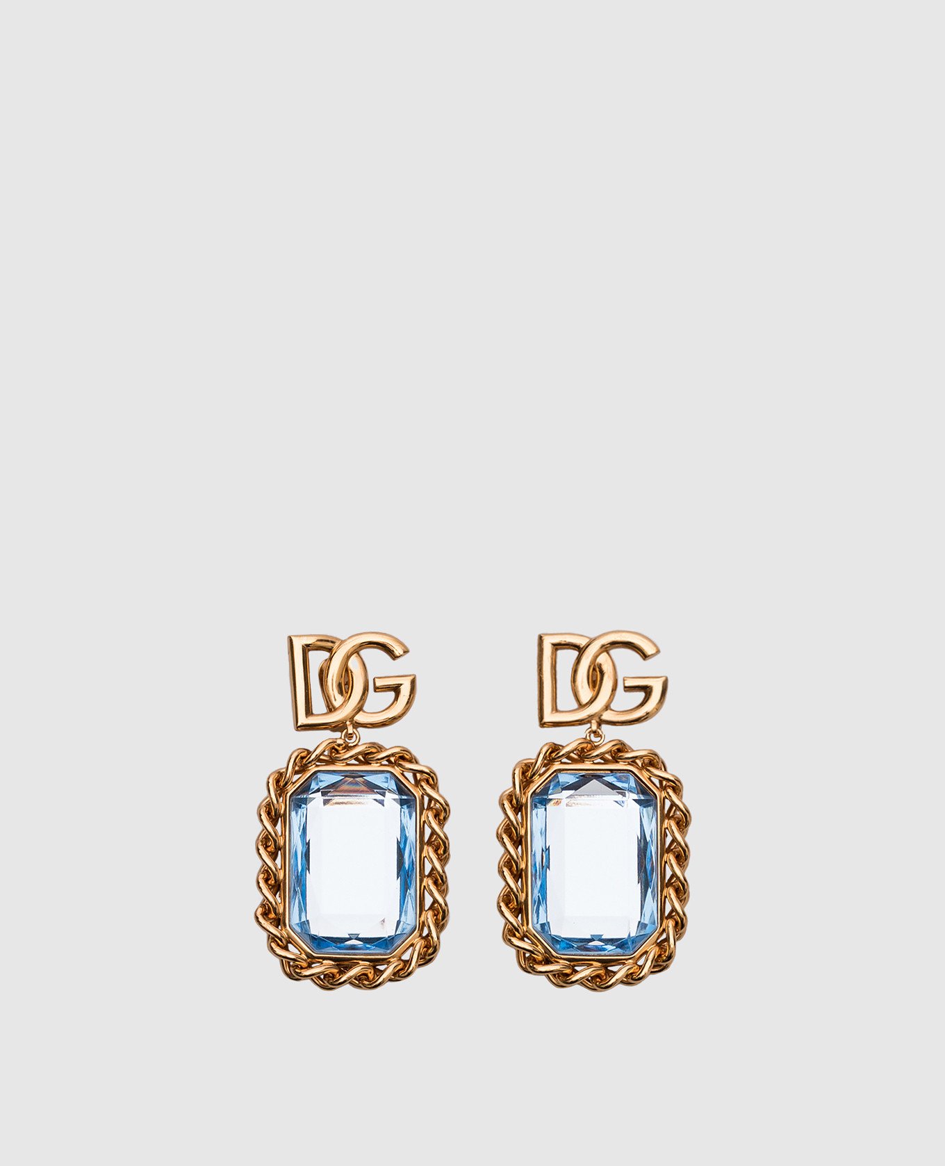 

Gold clips with logo Dolce&Gabbana, Golden