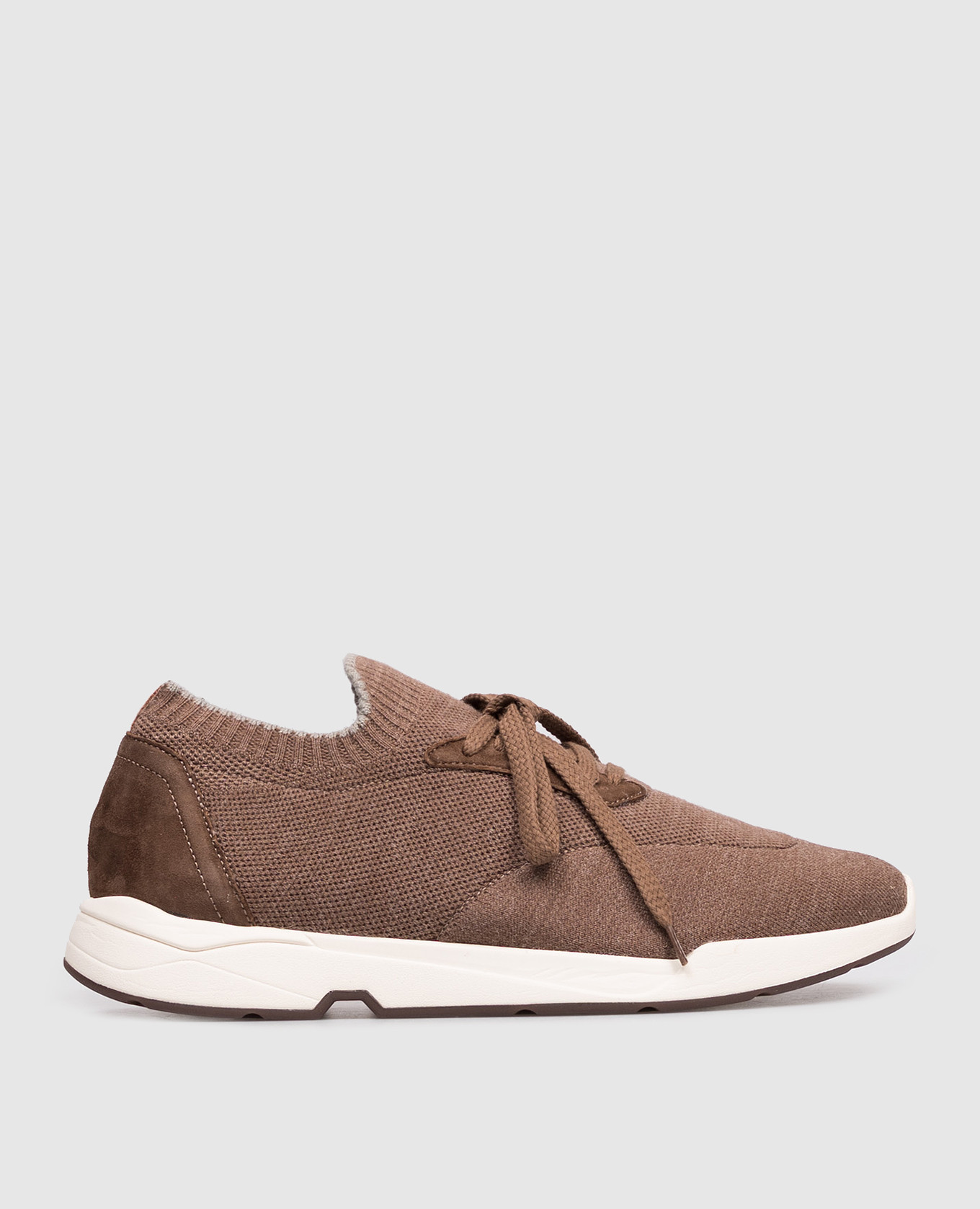 Brown combination sneakers Enrico Mandelli
