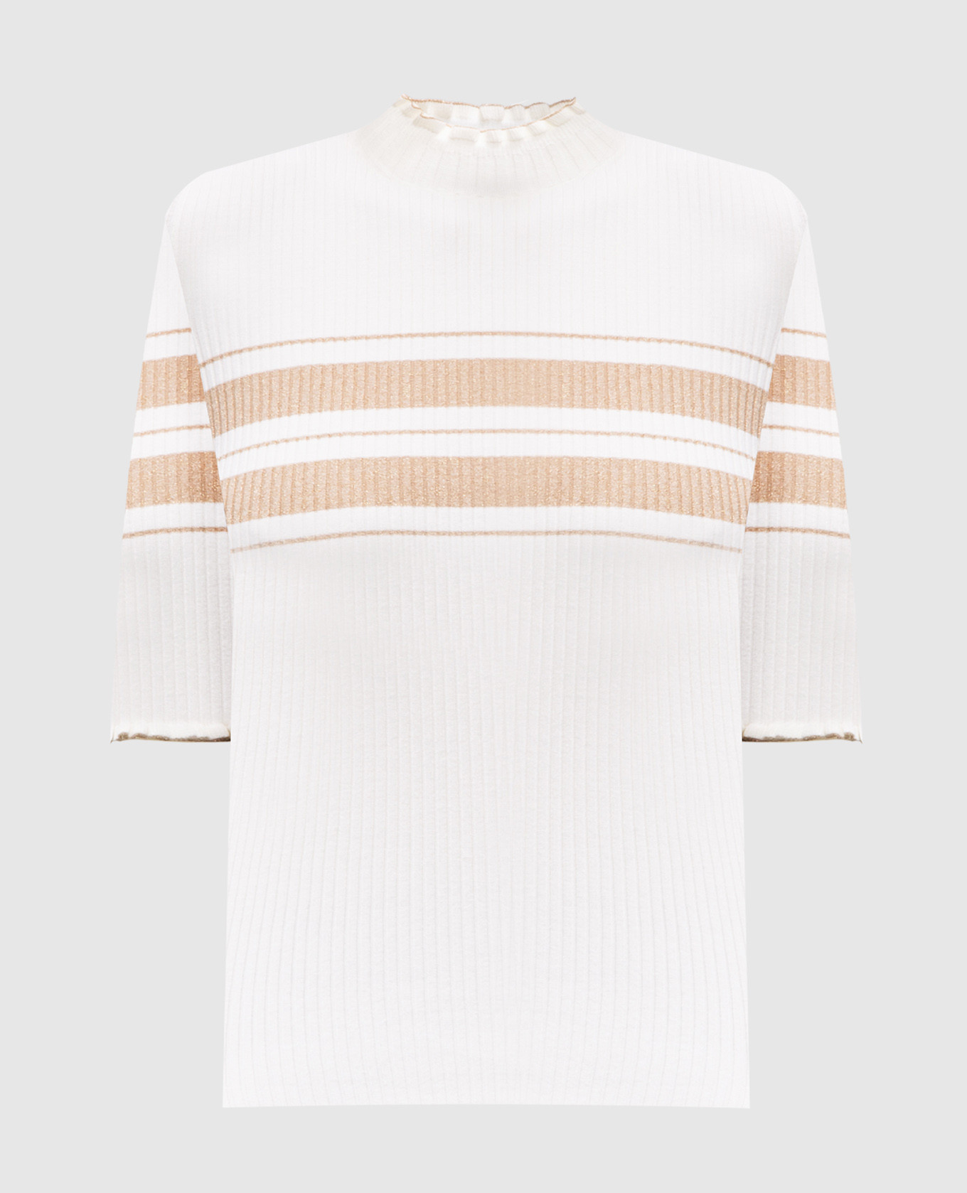 

White striped top with lurex Twinset