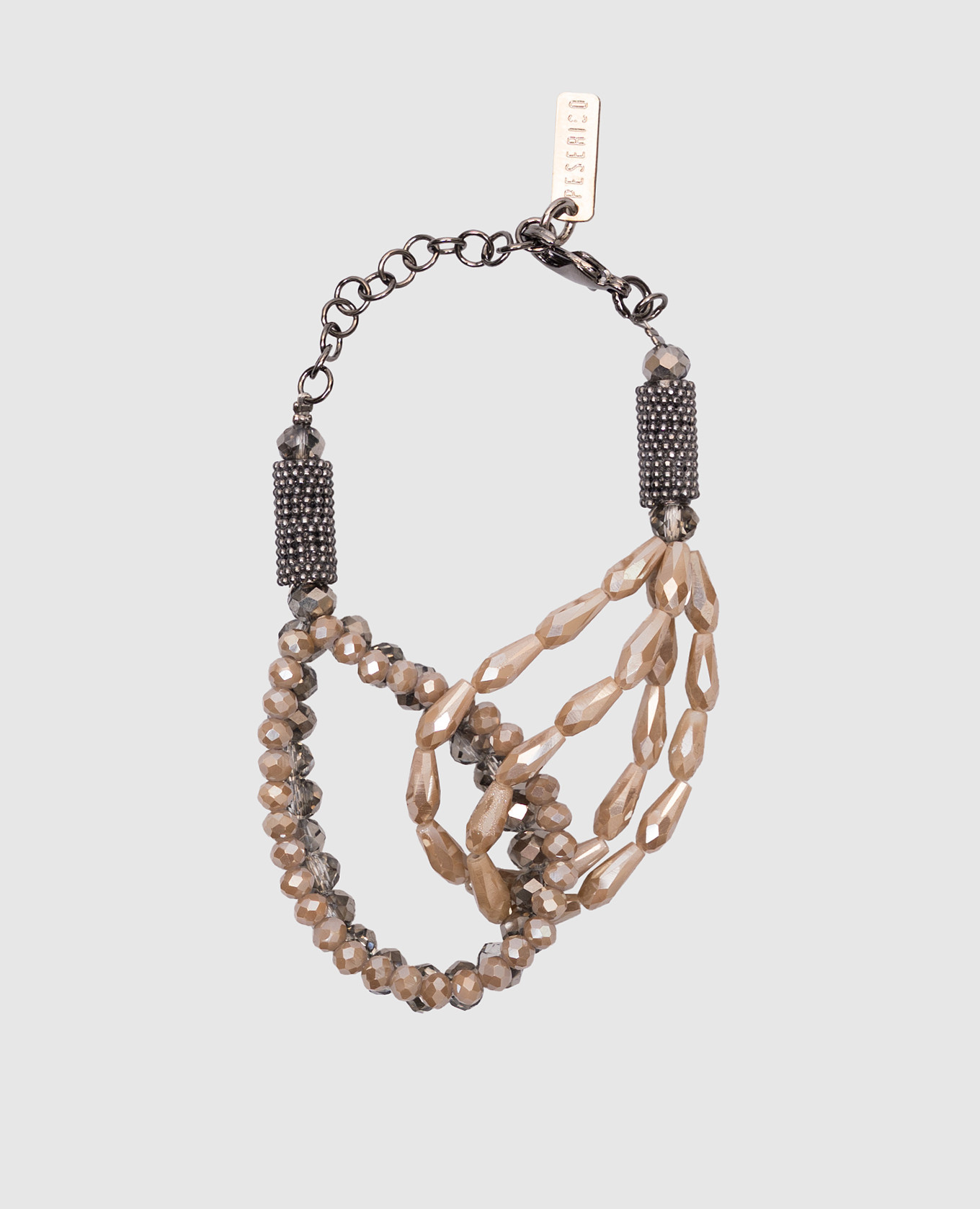 

Beige bracelet with beads Peserico
