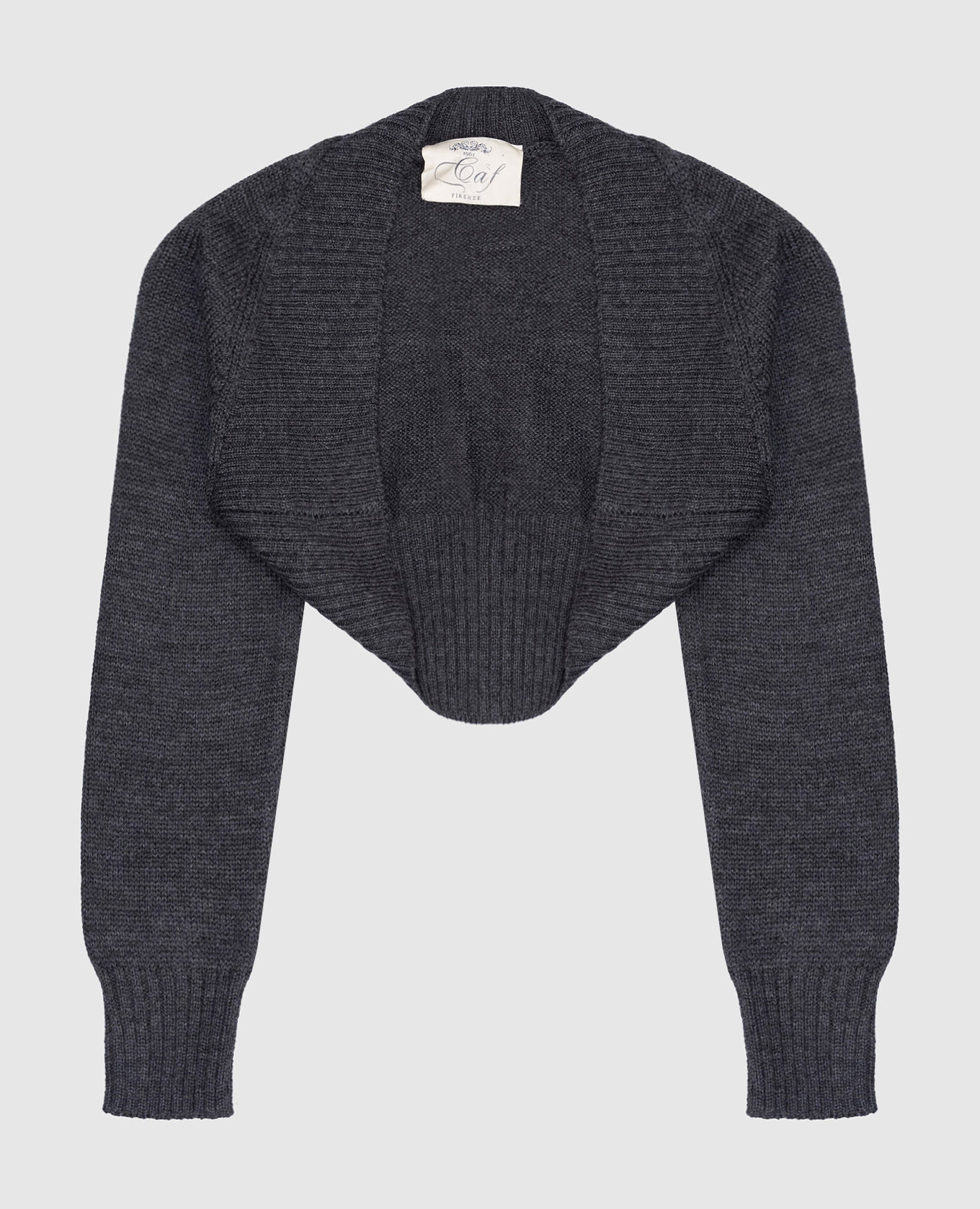 Children's gray woolen bolero