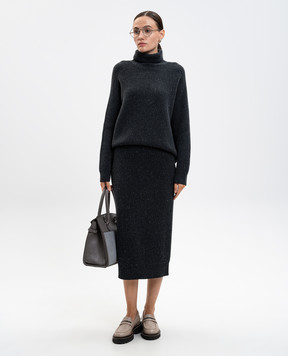 Peserico Gray sweater with wool, silk and cashmere S99422F0709095