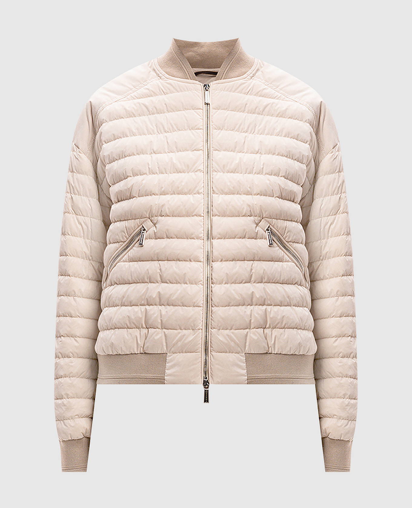 

Beige quilted down bomber jacket JOLANDA MooRER