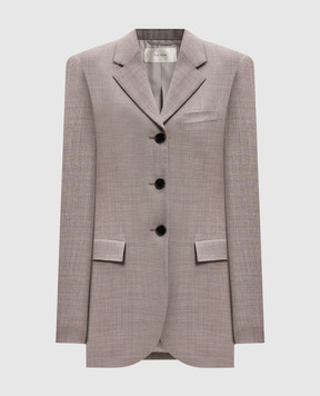 The Row Selene gray wool jacket 8494W2623