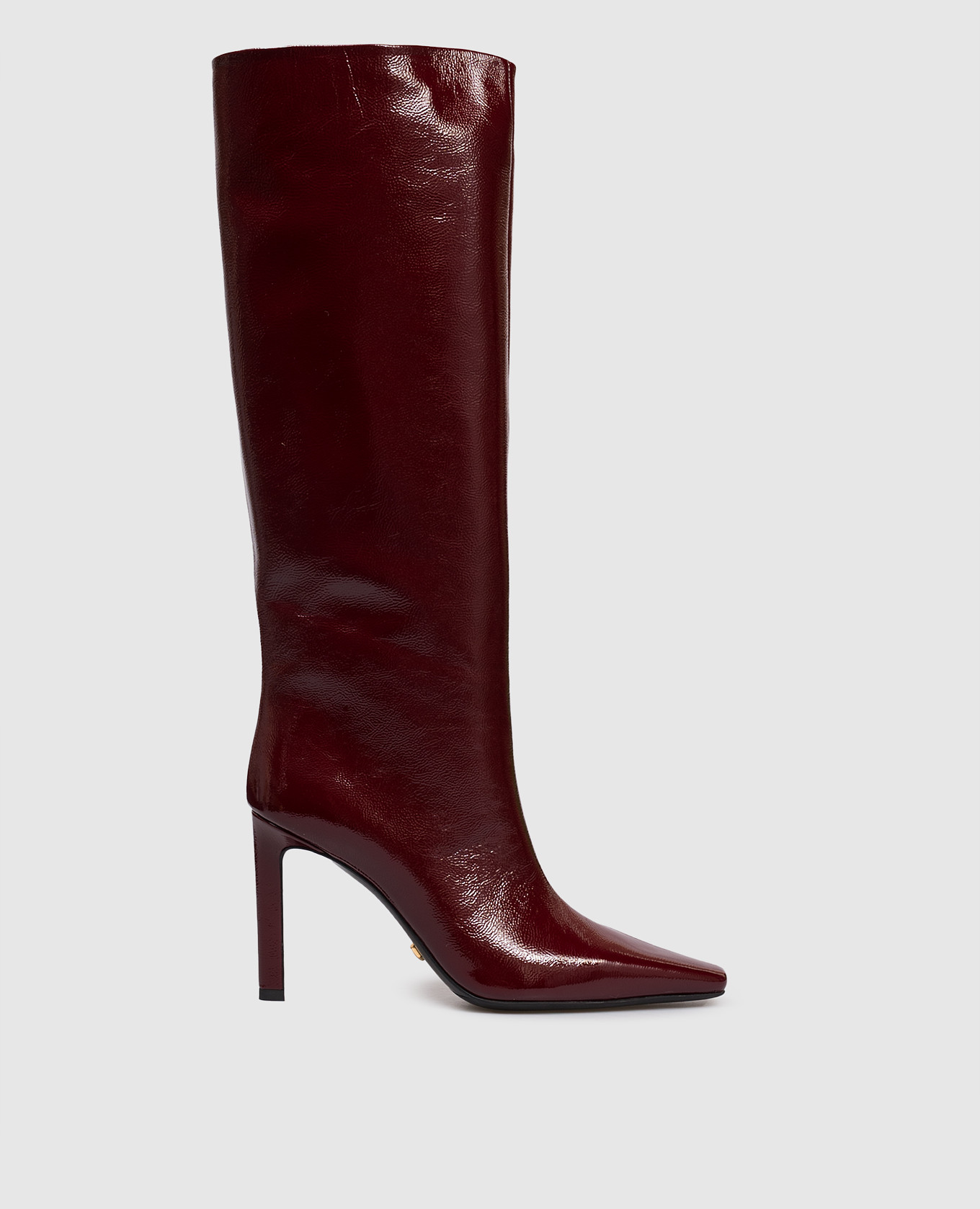 

Burgundy patent leather boots Babe Pay Pls