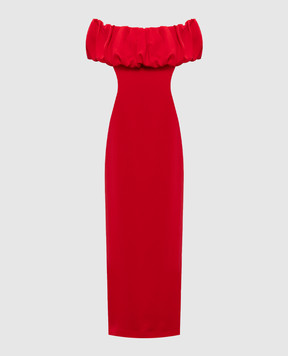 Rowen Rose Red midi dress DRSRR388RED