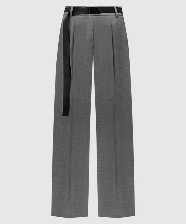 Max Mara - Gray pants JUANITA with wool JUANITA - shop with