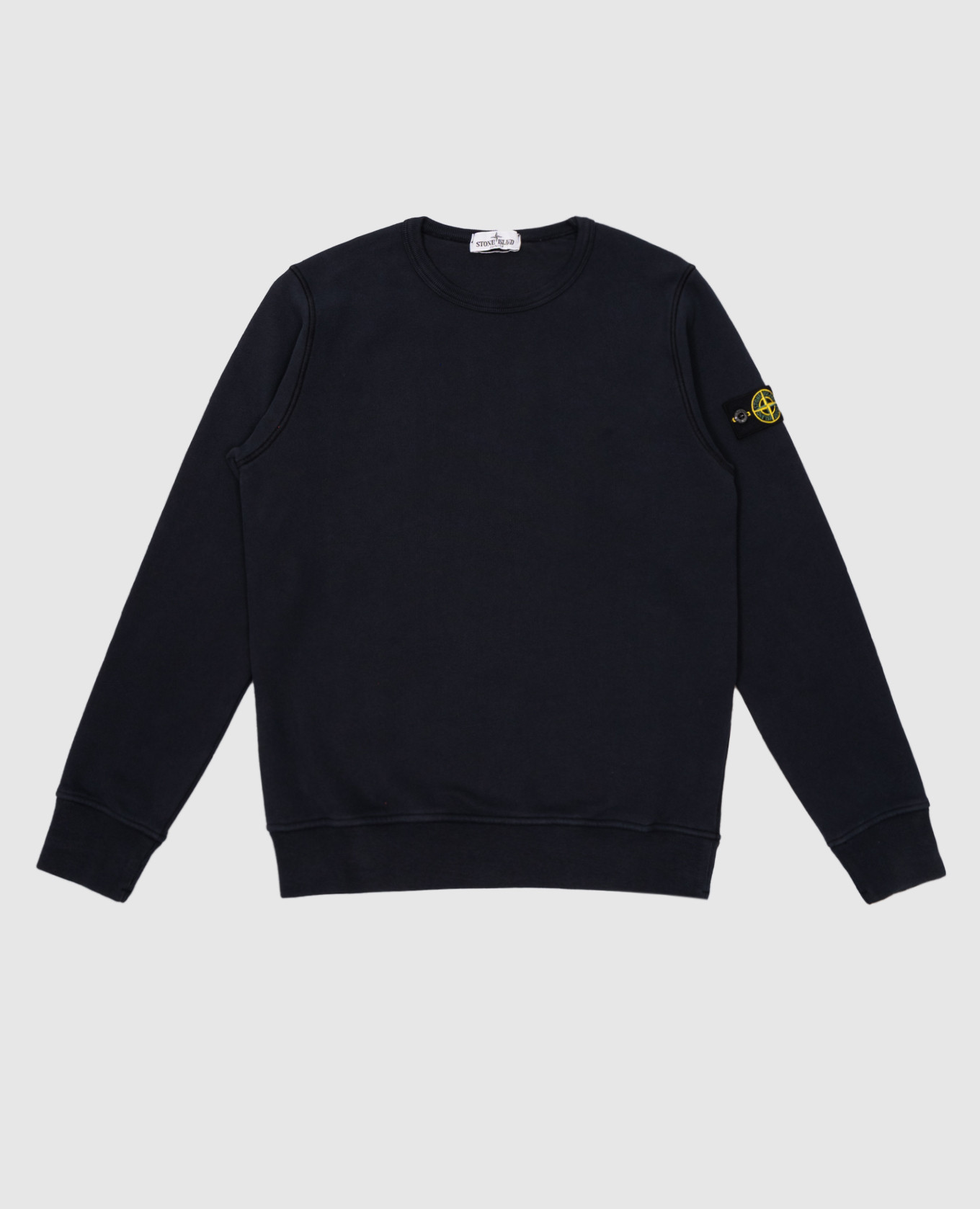 

Children's blue sweatshirt with removable logo patch Stone Island