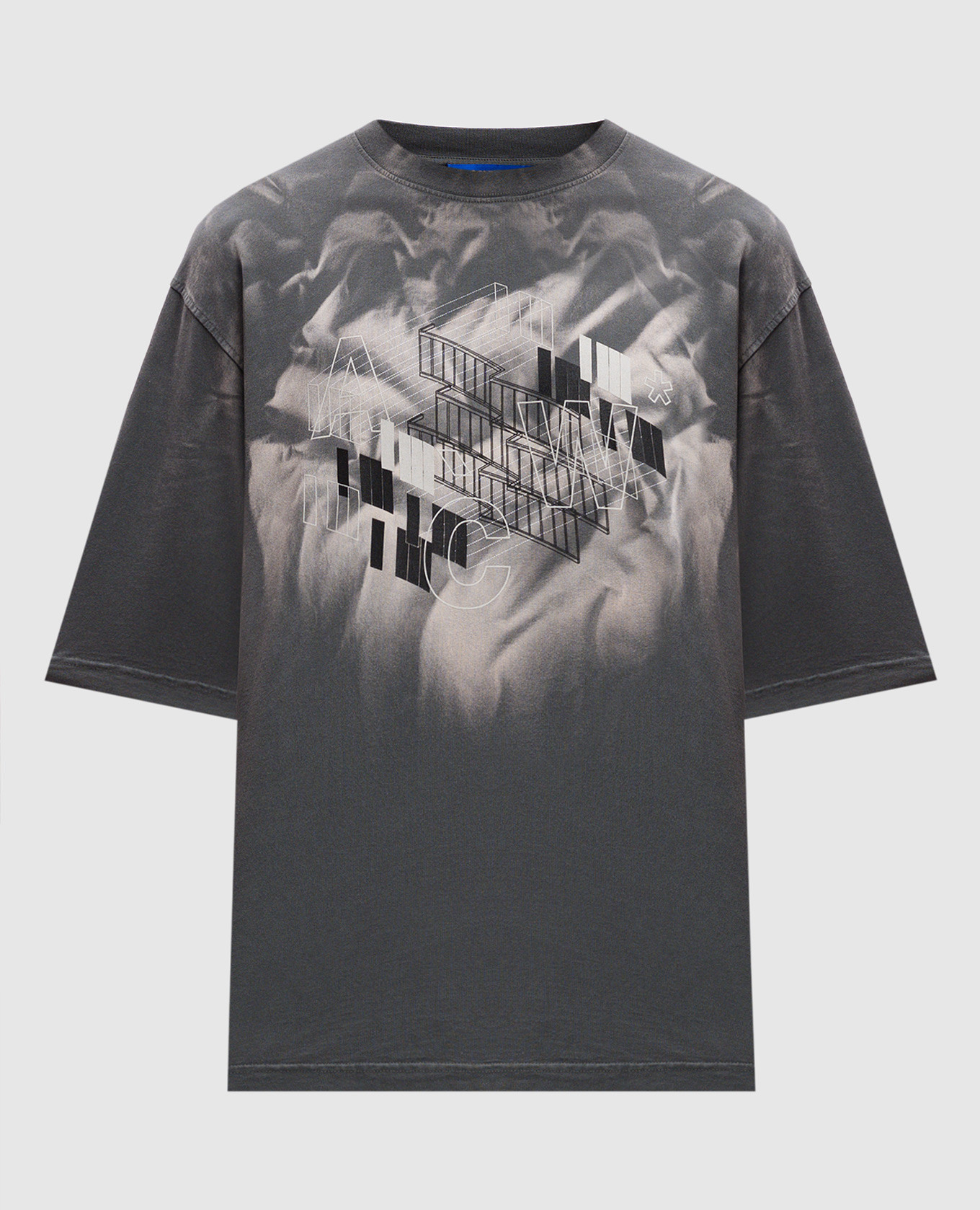 Gray tricou t-shirt with graphic logo print a cold wall
