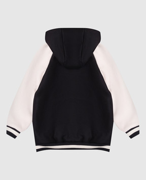 Balmain Children's black jacket with wool BX2Q50E0169