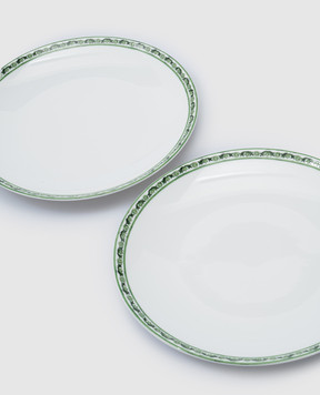 Dolce&Gabbana Set of printed porcelain dinner plates TC0S04TCALI