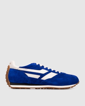 Tom Ford MICK blue suede sneakers J1511LCL046N