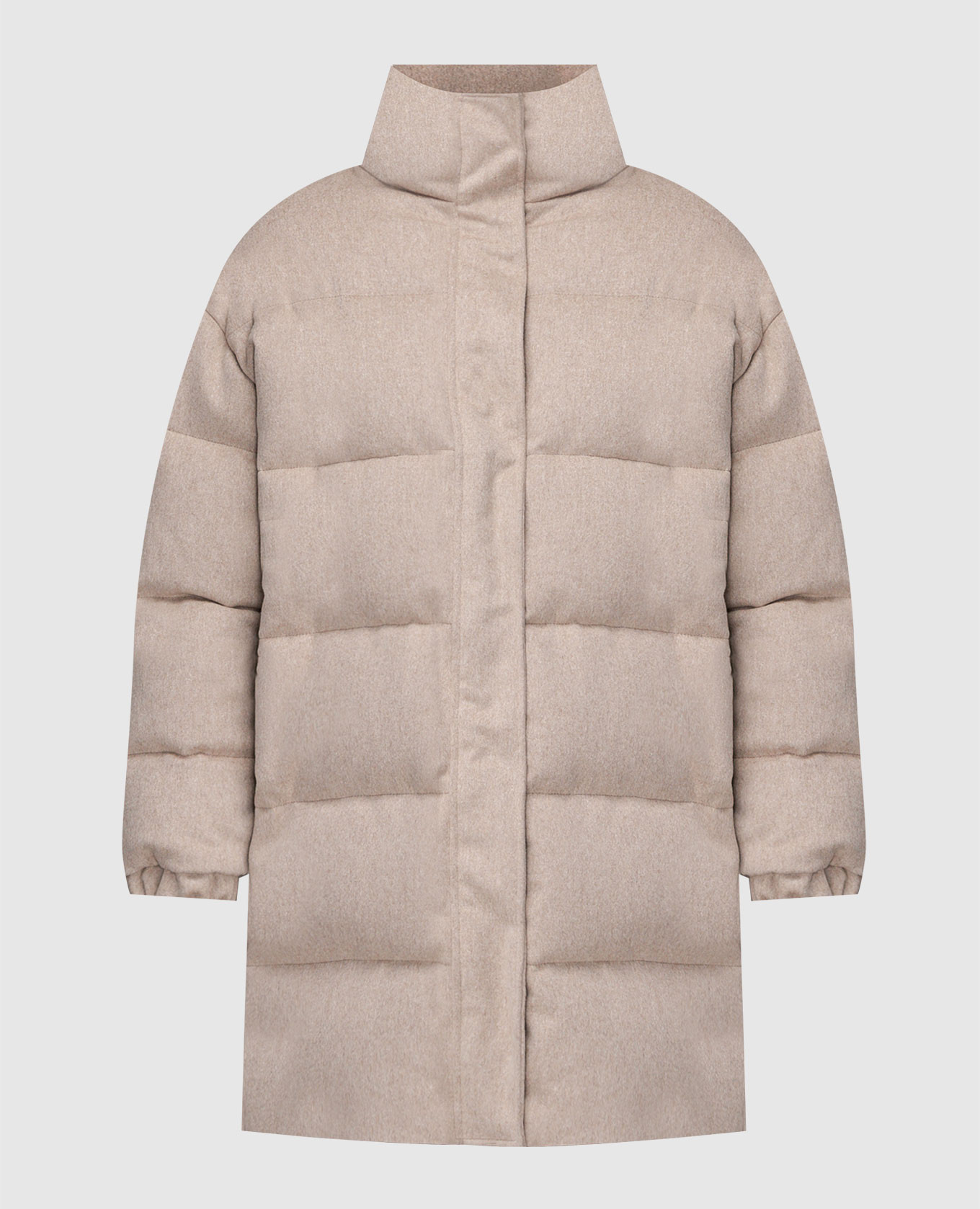 

Perugia beige down jacket made of wool Simonetta Ravizza