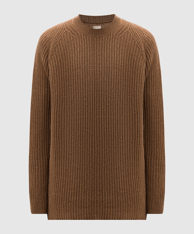 トップス JAN-JAN VAN ESSCHE CAMEL WOOL HAND KNIT JAN-JAN VAN ESSCHE CAMEL WOOL HAND KNIT Jan Jan Van Essche - Brown