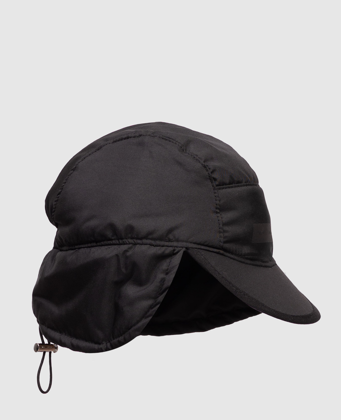 Black Ophitic cap with logo print Heliot Emil 3