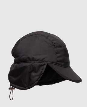 Heliot Emil Black Ophitic cap with logo print 16123