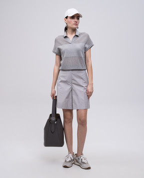 Peserico Grey shorts with lapels P0414001919