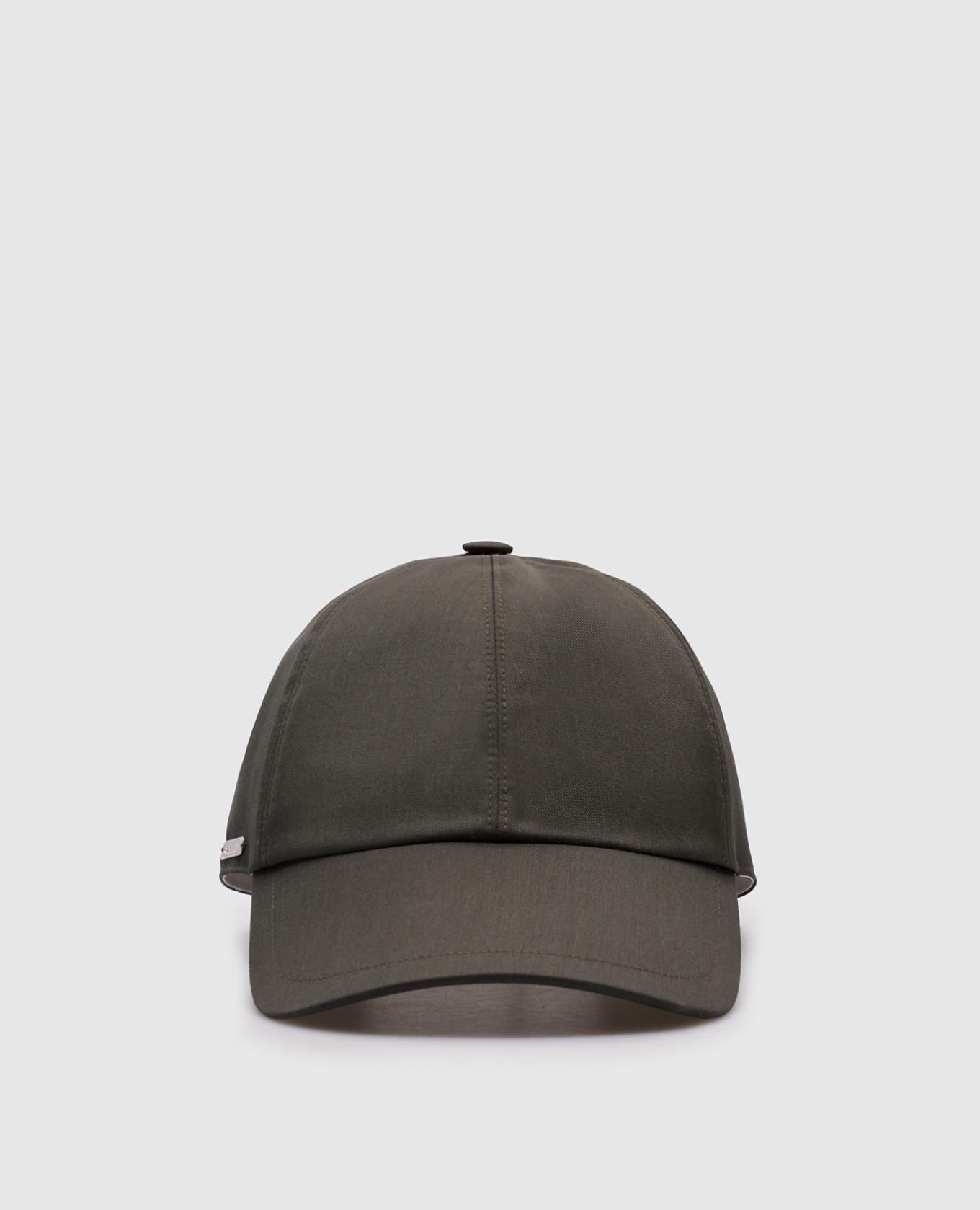 

Green wool cap with logo Enrico Mandelli