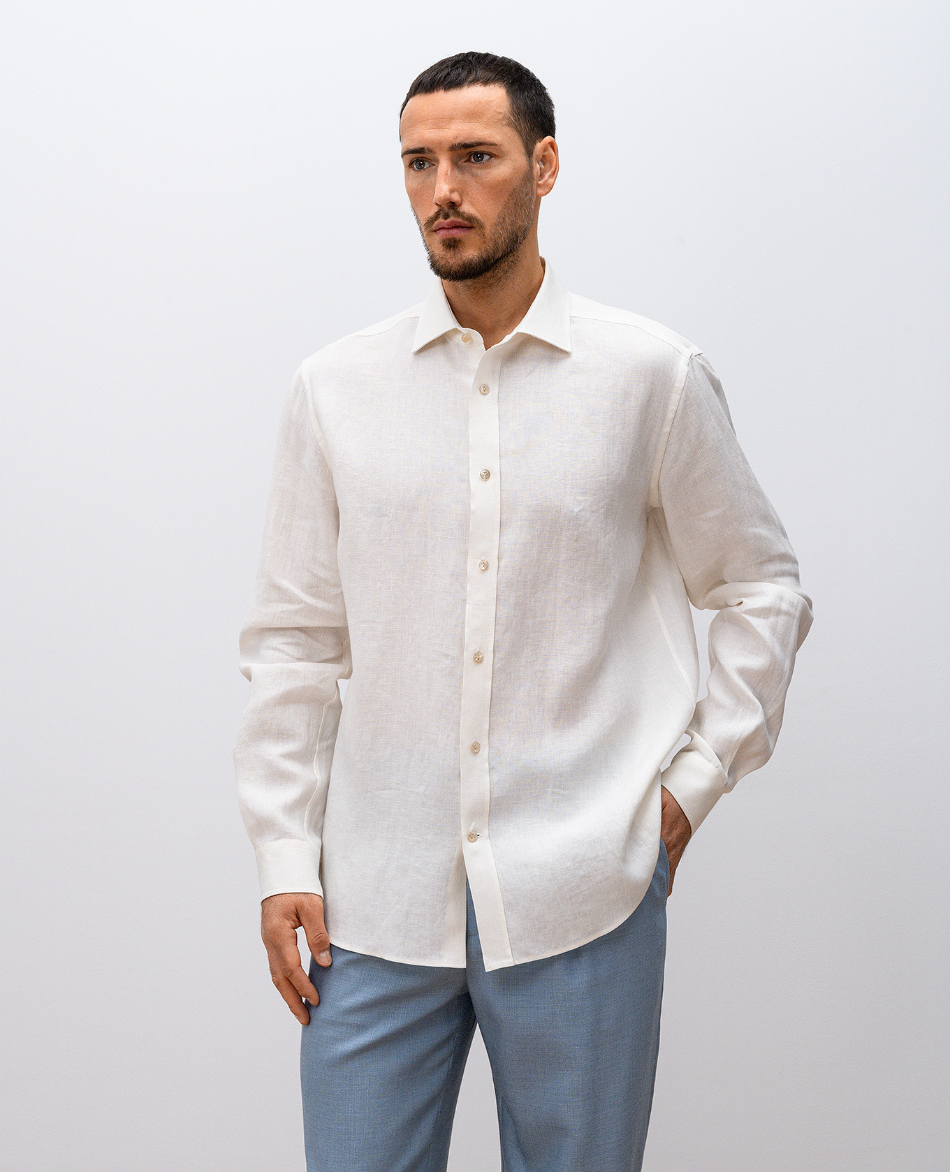 

White linen shirt Agnona
